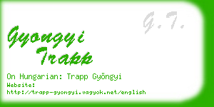 gyongyi trapp business card