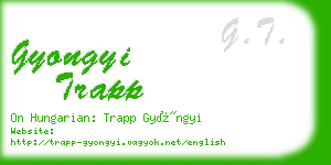 gyongyi trapp business card